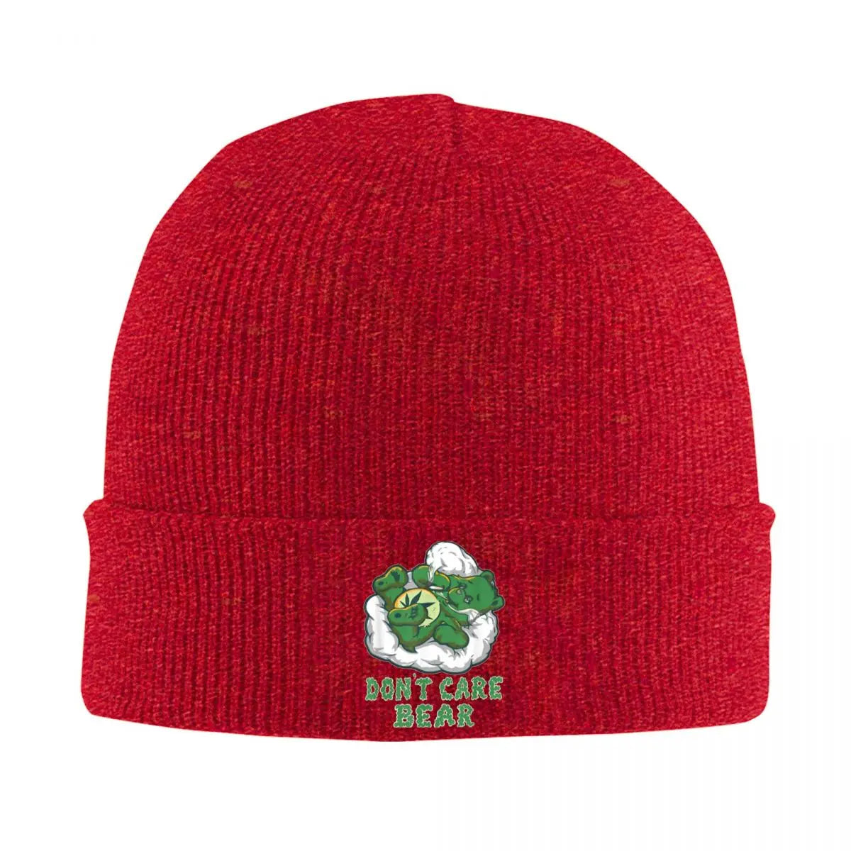 Care Bears Smoking Weed Cannabis Marijuana 4-20 Stoner Gift Hats Autumn Winter Beanies New Cap Men Women Acrylic Bonnet