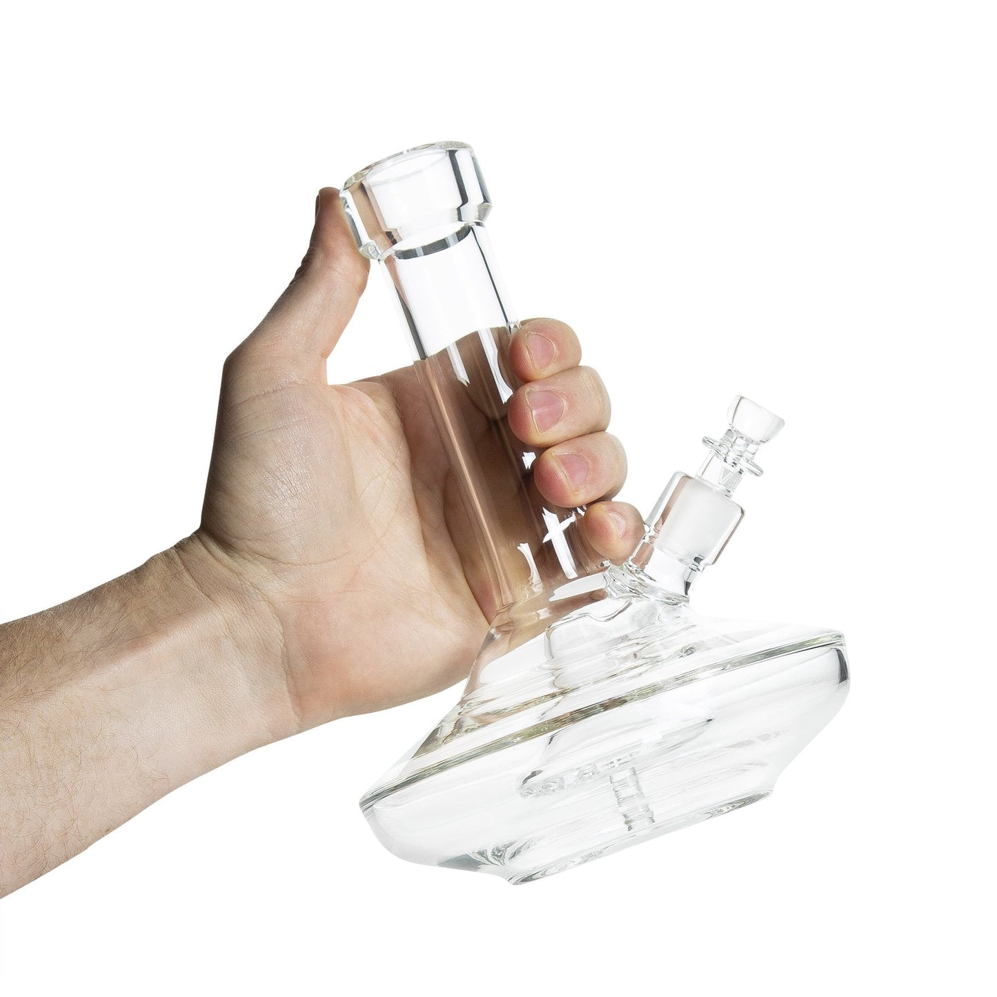 Grav® 8” UFO Shaped Wide Base Beaker Bong