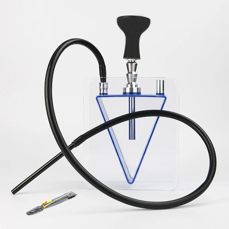Acrylic Shisha Pipe Hookah Set With Hookah Pipe Silicone Bowl Hose Metal Tongs Spring Sheesha Cachimbas Sisha Hookah Water Pipe