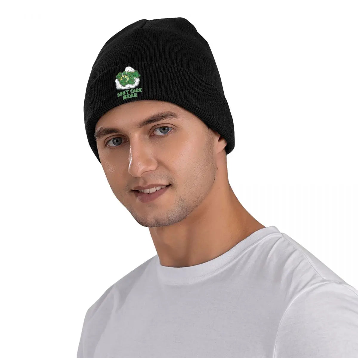 Care Bears Smoking Weed Cannabis Marijuana 4-20 Stoner Gift Hats Autumn Winter Beanies New Cap Men Women Acrylic Bonnet