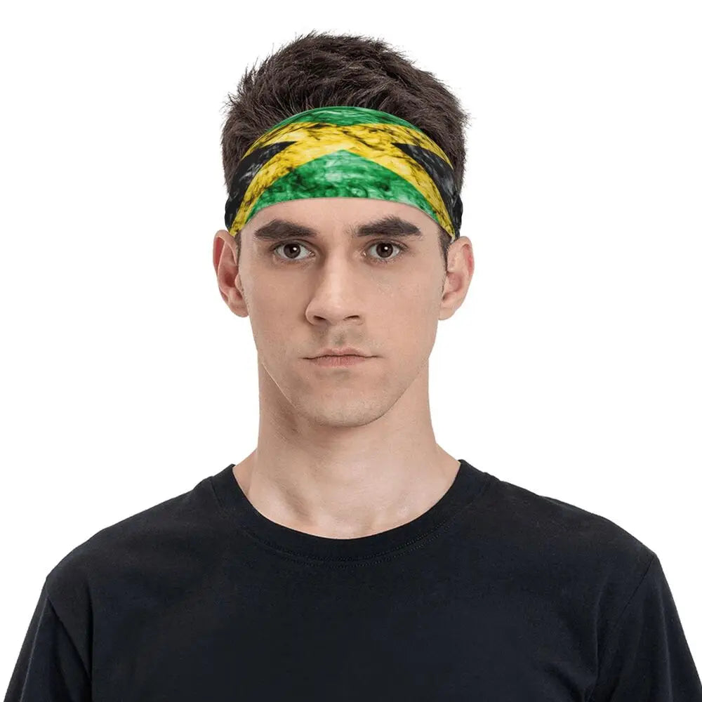 Headband Jamaica Smoke Flag Headwrap Hairband for Tennis Gym Fitness Headwear Hair Accessories