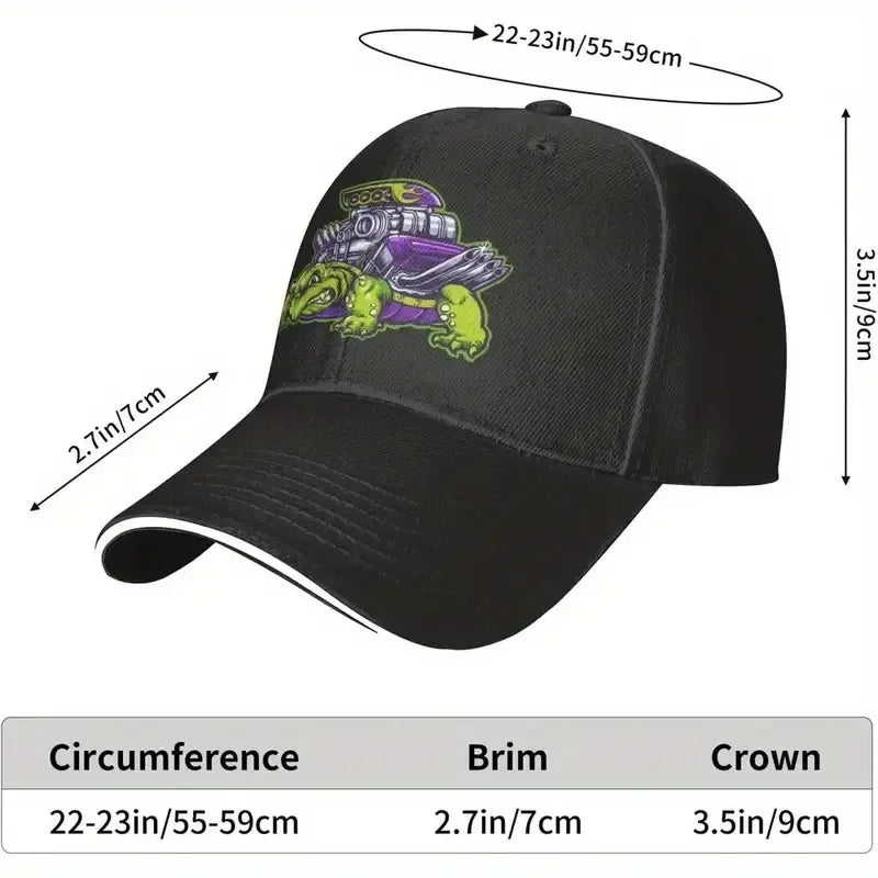 Dreamland Mushroom Graphic Kids Baseball Cap Youth Sports Comfortable Casual Baseball Hat Adjustable Sandwich Brim All Seasons